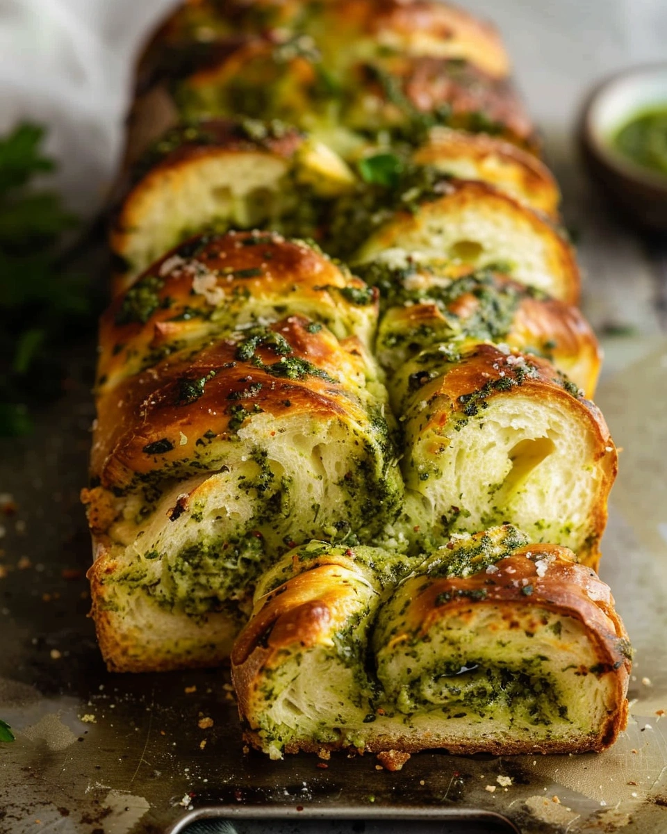 Pesto Pull-Apart Bread
