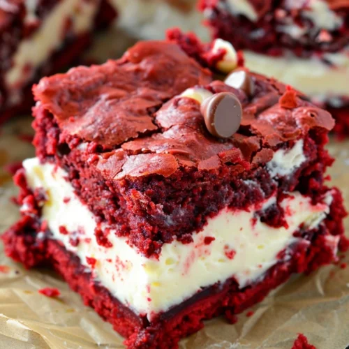 Red Velvet Cream Cheese Brownies