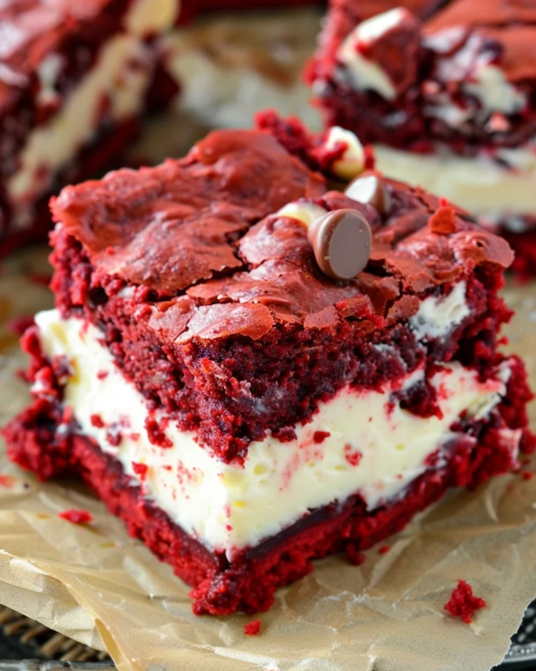 Red Velvet Cream Cheese Brownies