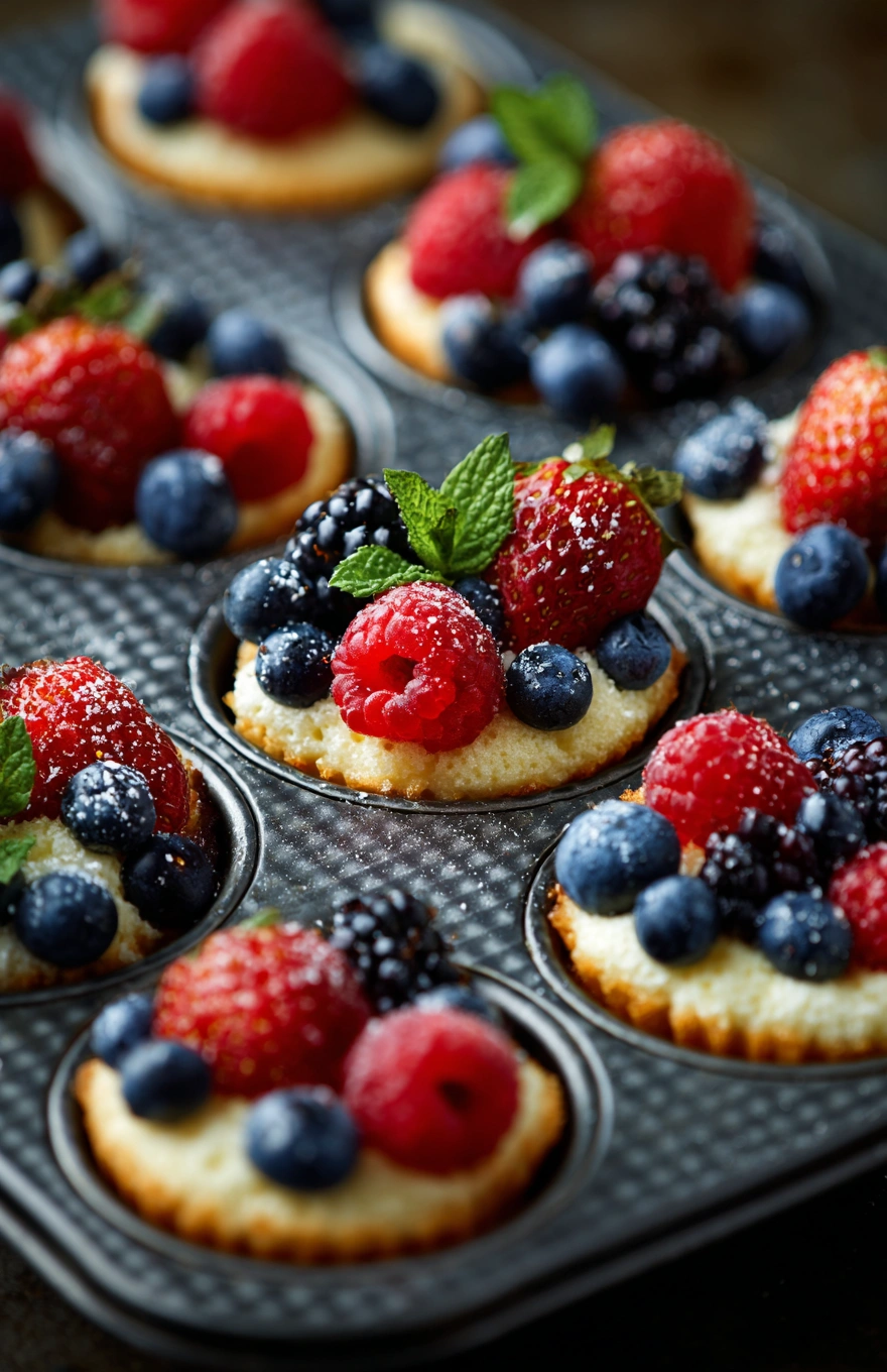 Brown Butter Berry Tea Cakes