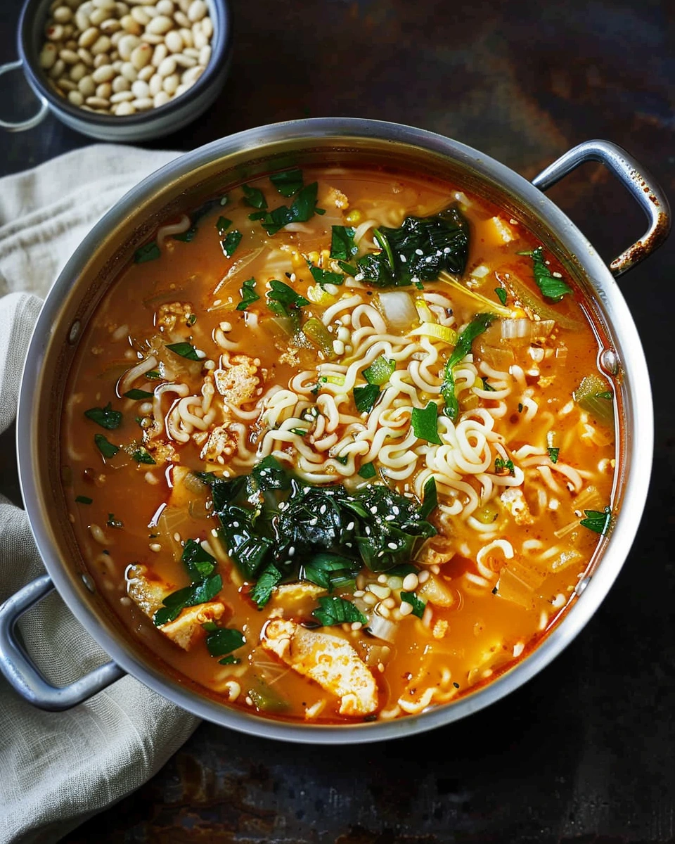 Kimchi Ramen Noodle Soup