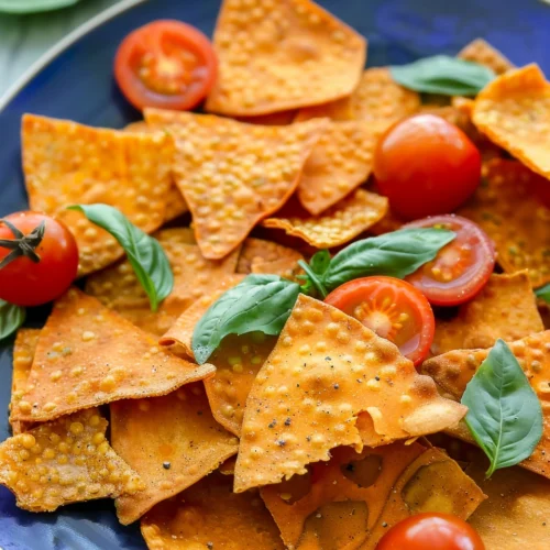 Tomato and Basil Lentil Chips Recipe