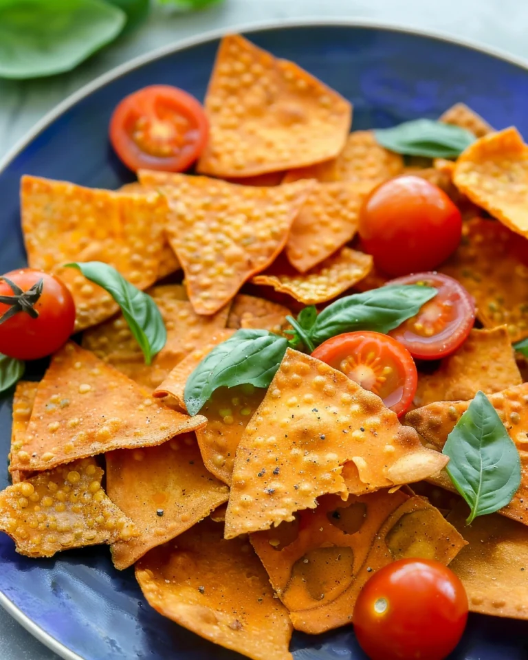 Tomato and Basil Lentil Chips Recipe