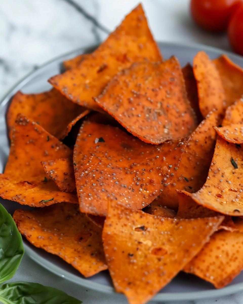 Tomato and Basil Lentil Chips Recipe