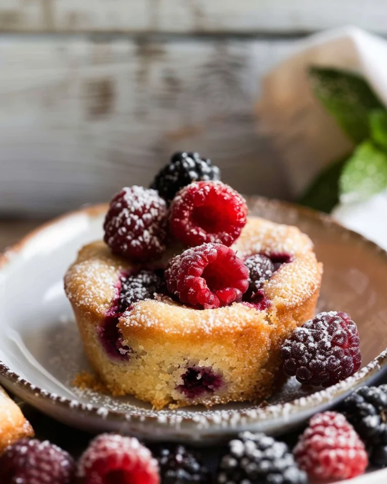 Brown Butter Berry Tea Cakes
