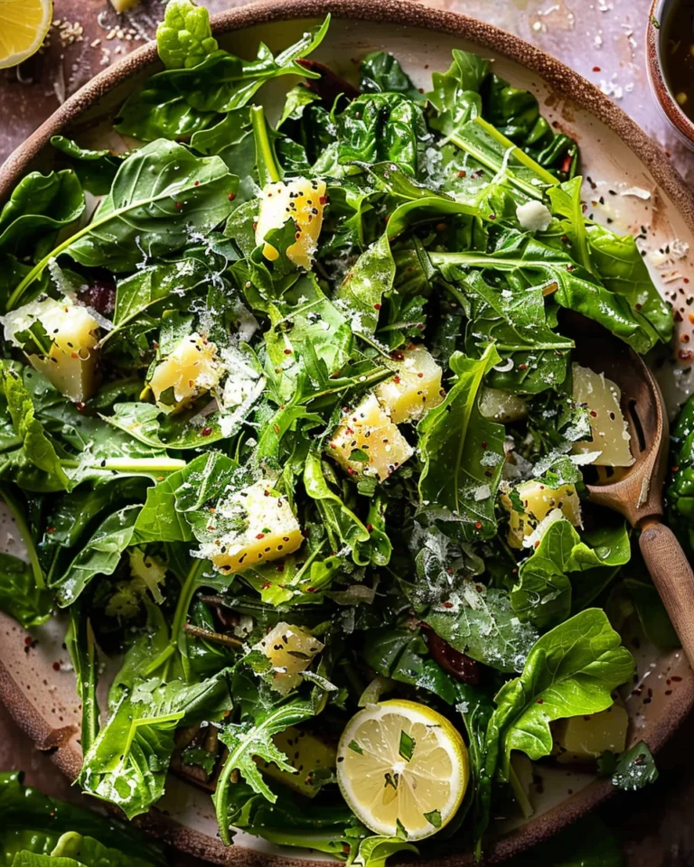 Lemon Parmesan Sesame Salad