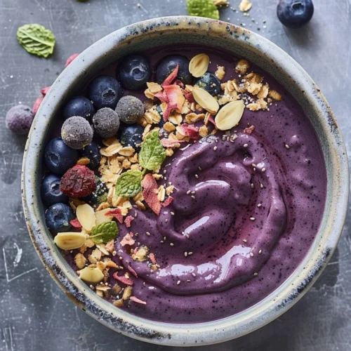 Blueberry Pie Beauty-Boosting Smoothie Bowl
