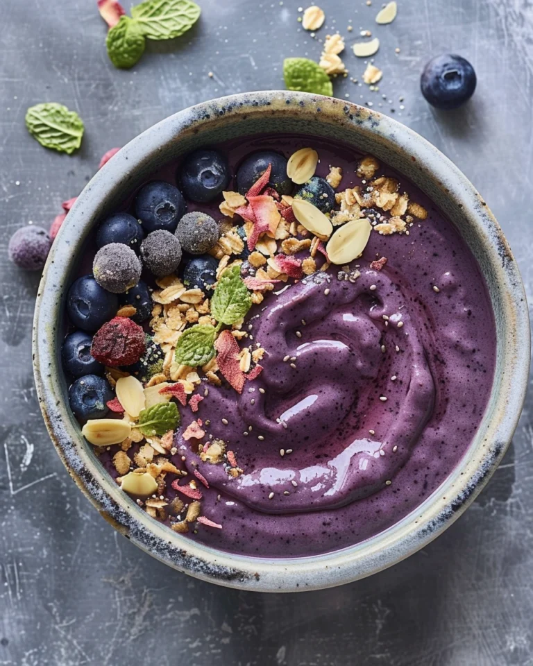 Blueberry Pie Beauty-Boosting Smoothie Bowl