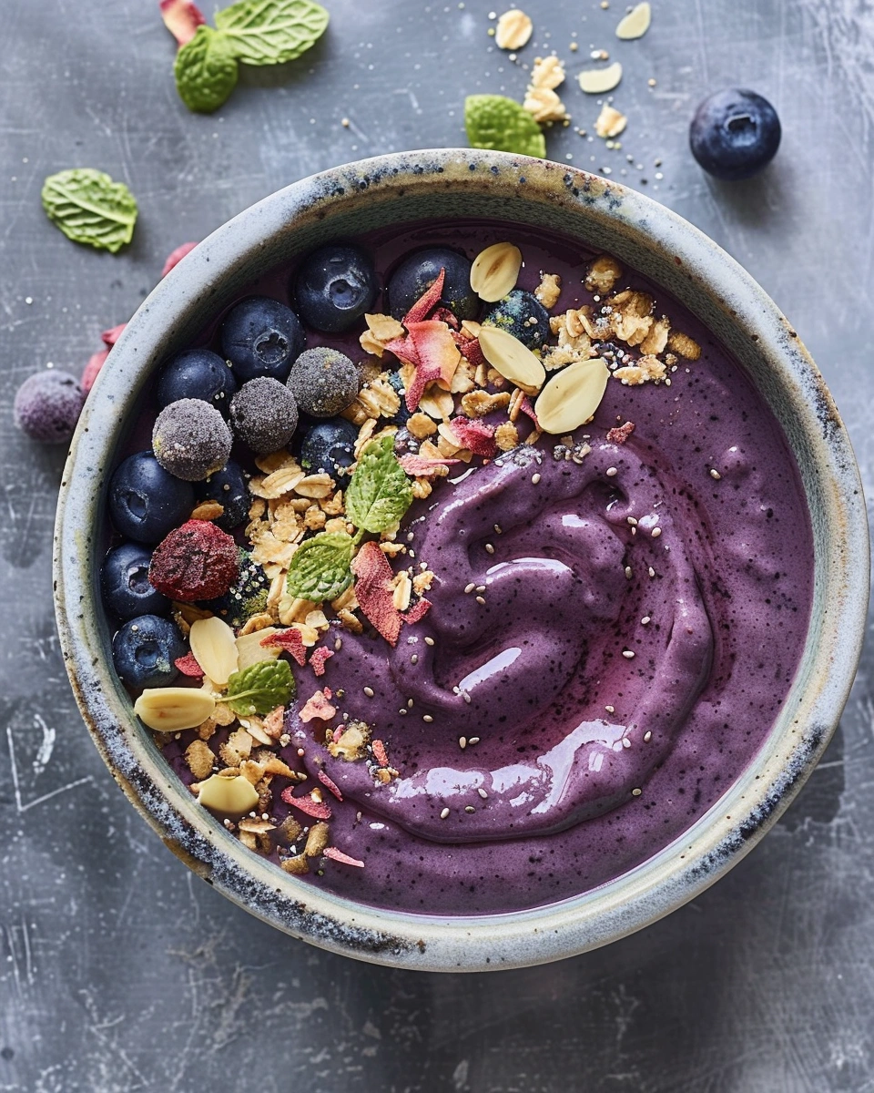 Blueberry Pie Beauty-Boosting Smoothie Bowl