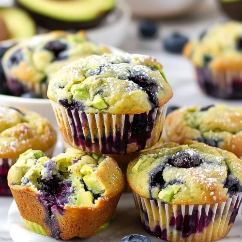 Avocado Blueberry Muffins