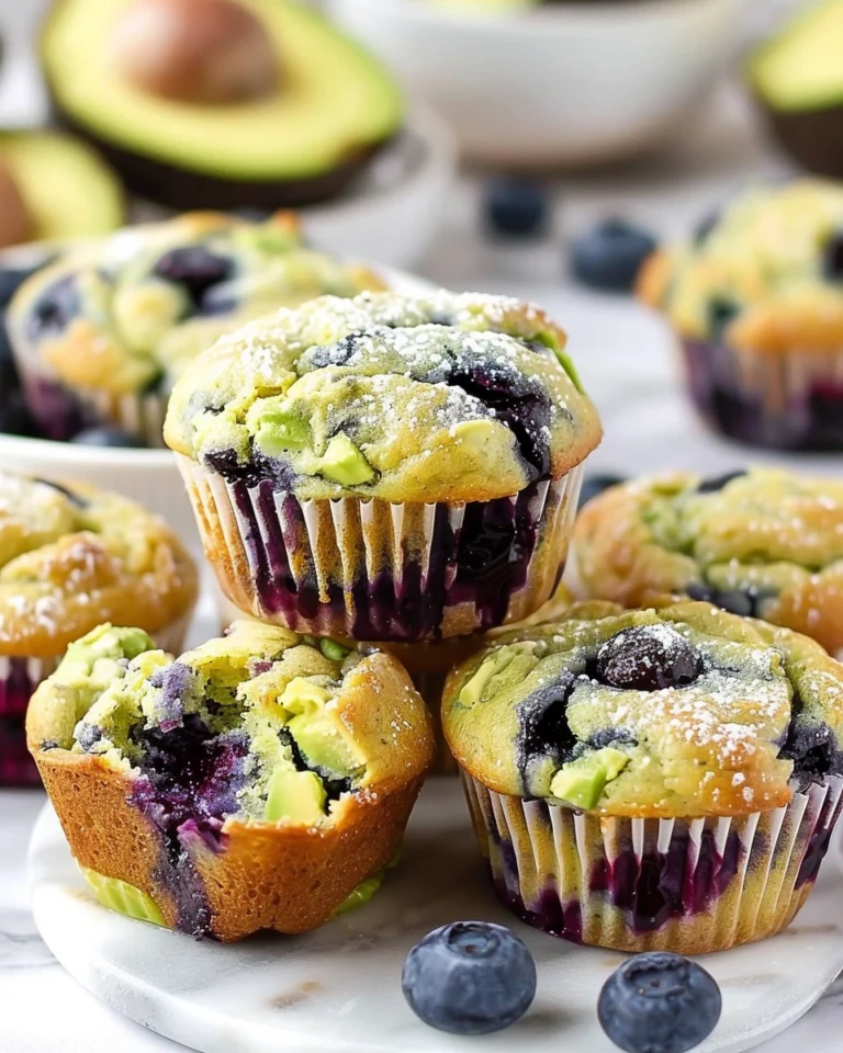 Avocado Blueberry Muffins