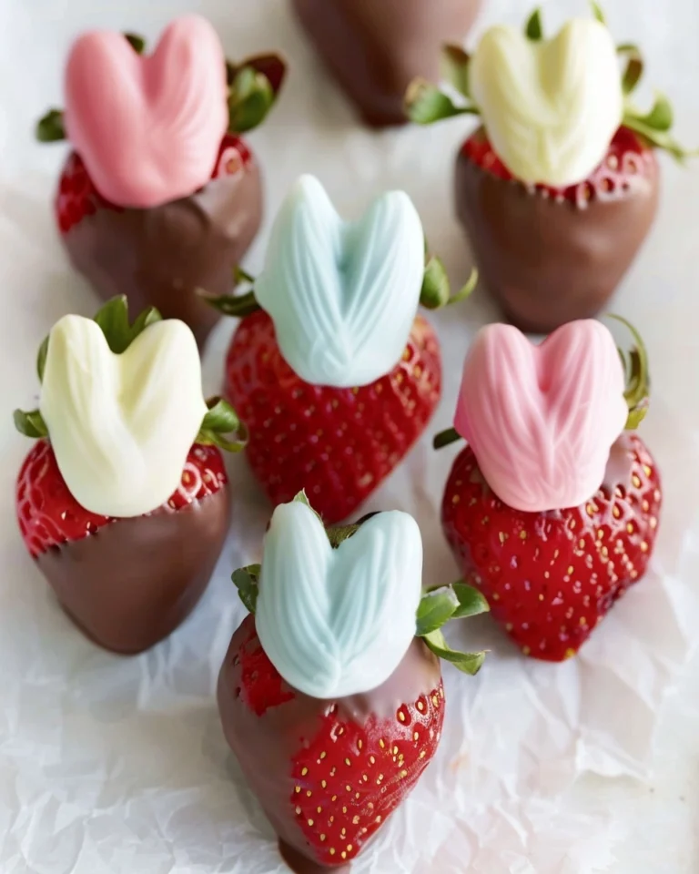 Bunny Ear Chocolate-Dipped Strawberries