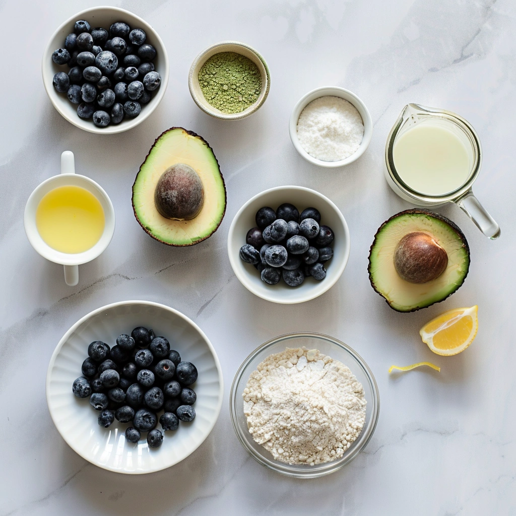 Avocado Blueberry Muffins