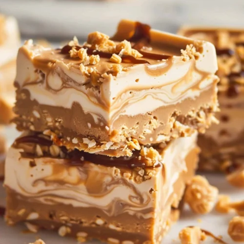 Peanut Butter Frozen Yogurt Bars