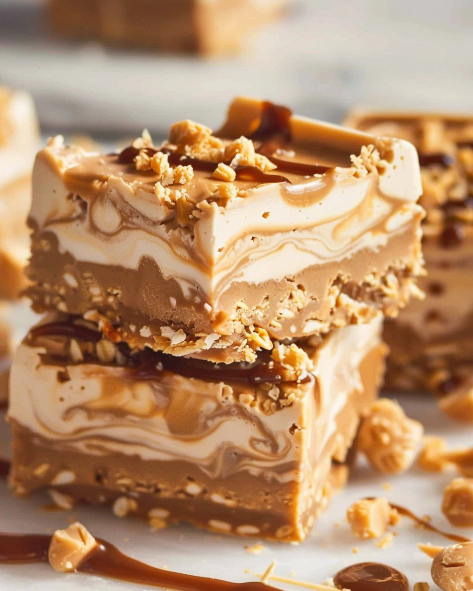 Peanut Butter Frozen Yogurt Bars