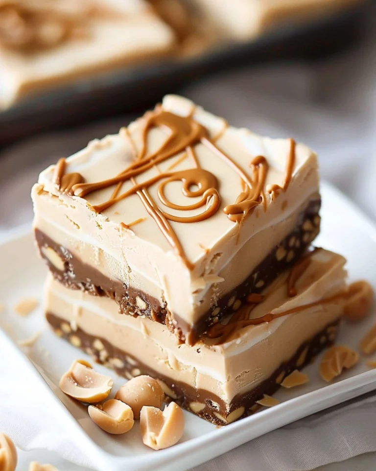 Peanut Butter Frozen Yogurt Bars