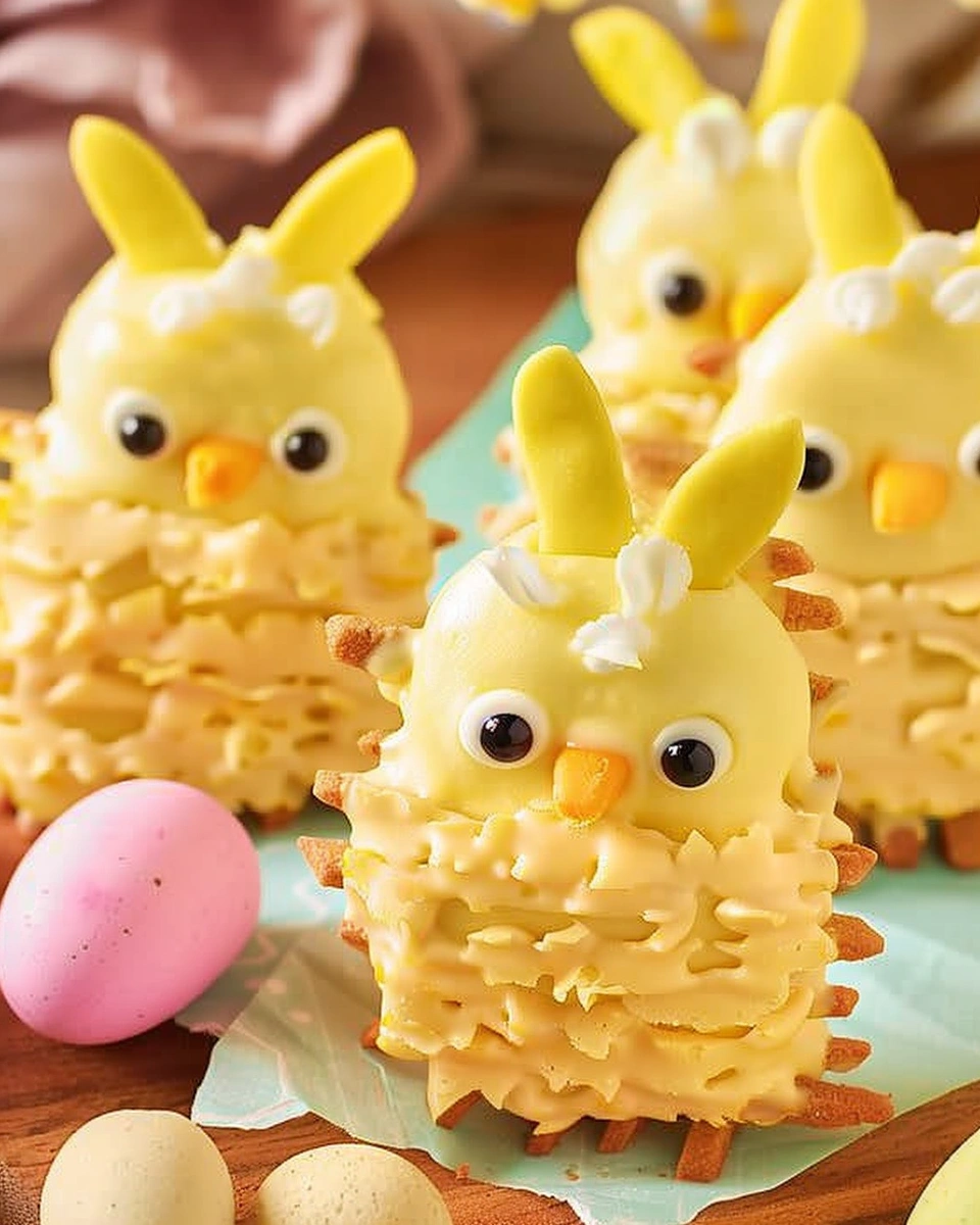 Spring Chick Dipped Wafer Cookies