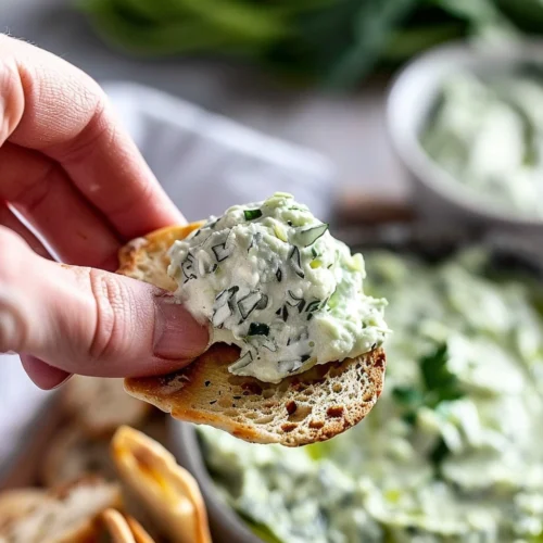 5 Minute Green Goddess Ricotta Cheese Dip