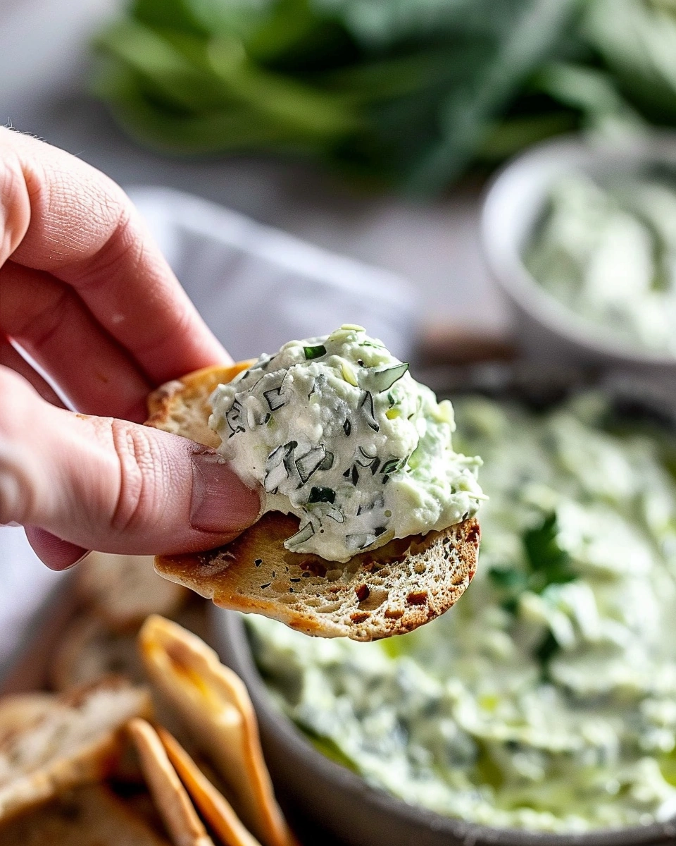 5 Minute Green Goddess Ricotta Cheese Dip