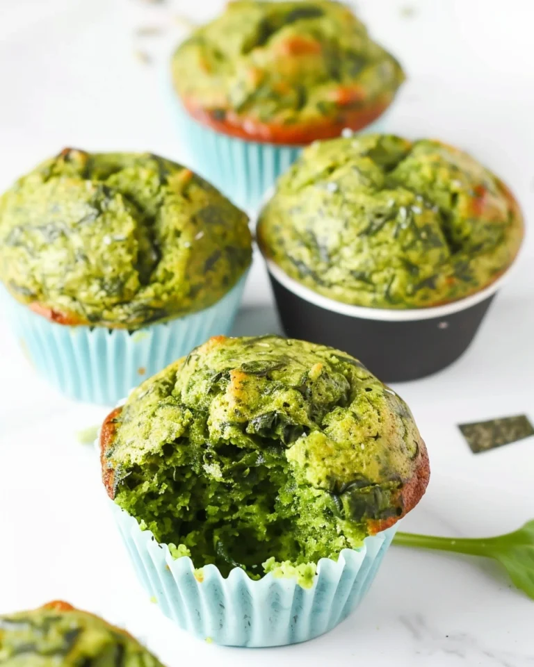 Vegan Spinach Muffins (No Eggs, Gluten-Free)