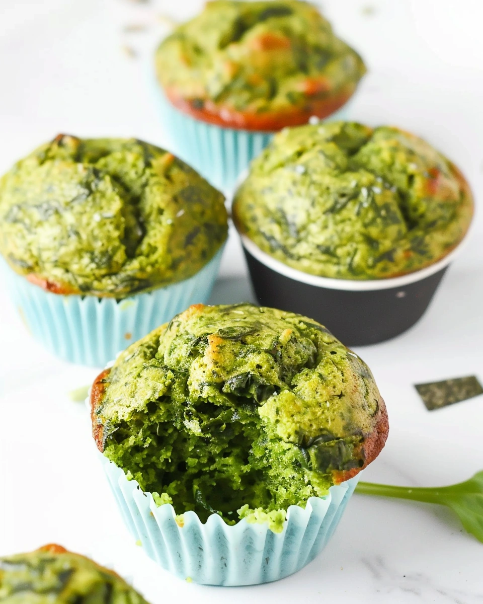 Vegan Spinach Muffins (No Eggs, Gluten-Free)