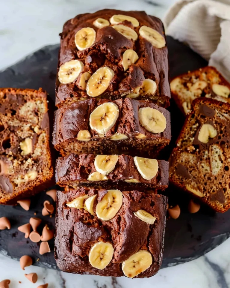 Chocolate Peanut Butter Banana Bread