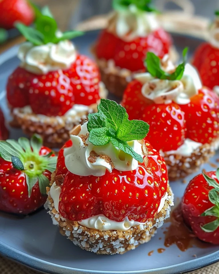 Cheesecake Stuffed Strawberries
