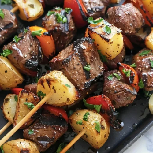 Easy Grilled Steak and Potato Kabobs