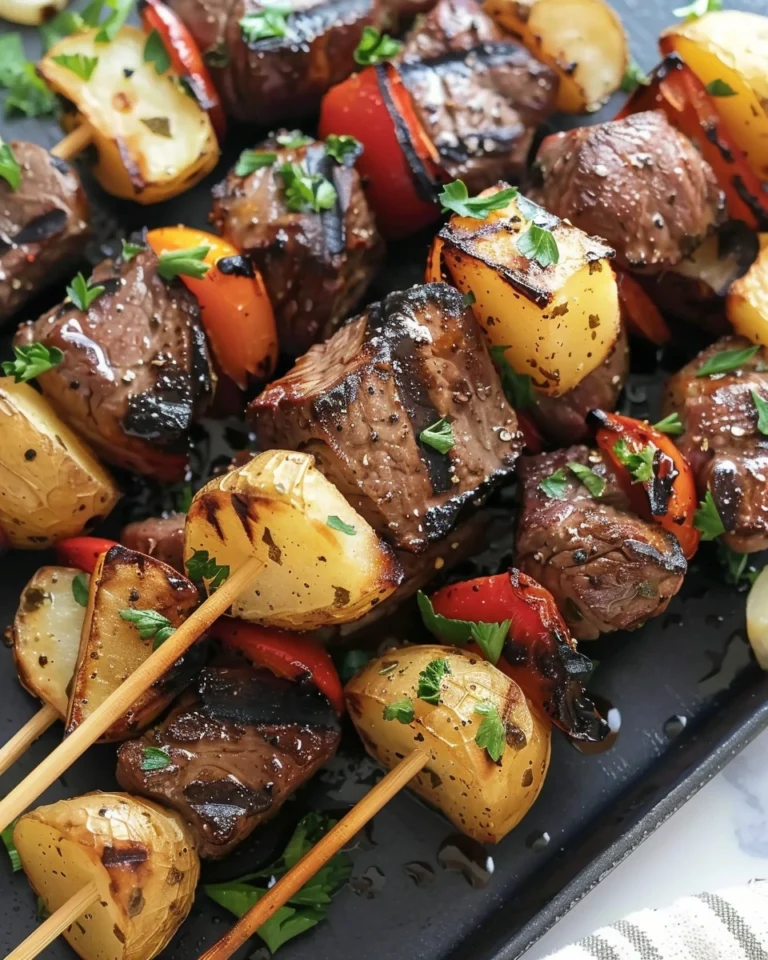Easy Grilled Steak and Potato Kabobs
