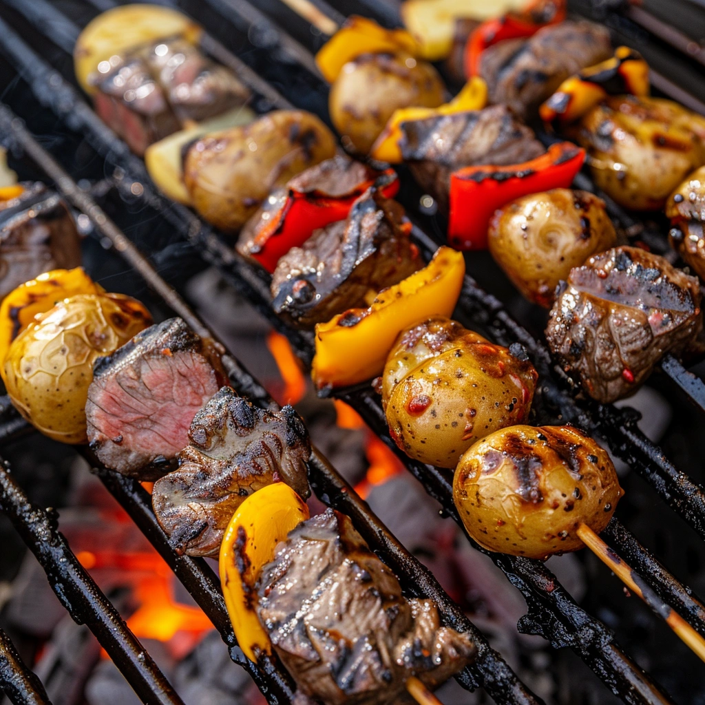 Easy Grilled Steak and Potato Kabobs