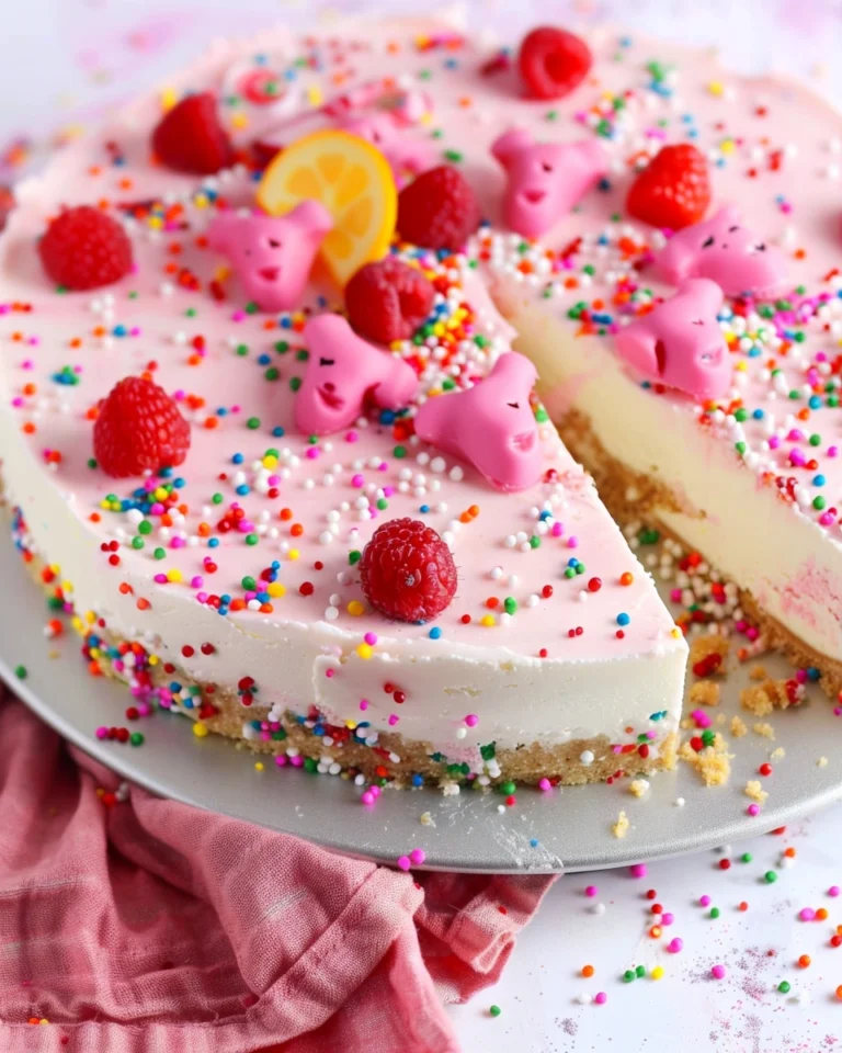 No Bake Circus Animal Cheesecake Recipe
