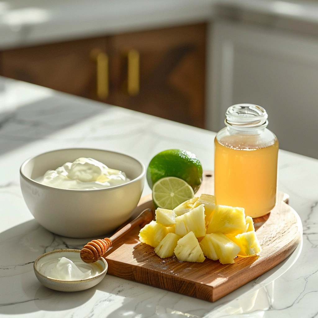 Fresh Pineapple Frozen Yogurt