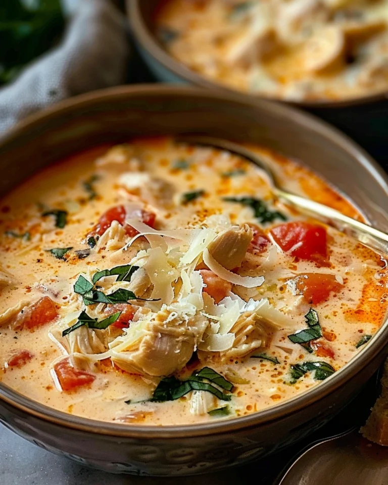 Creamy Chicken Parmesan Soup