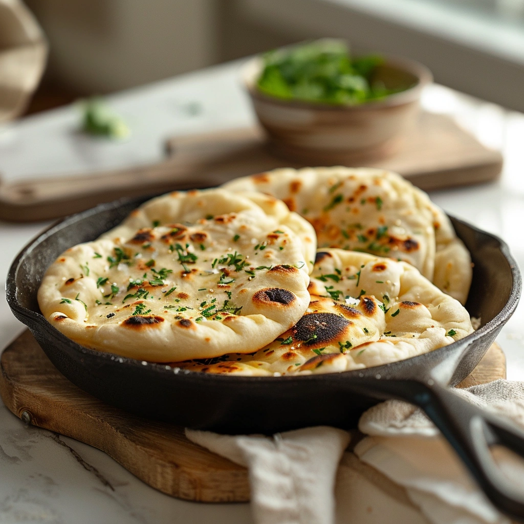 Chicken Hummus Naan Wraps