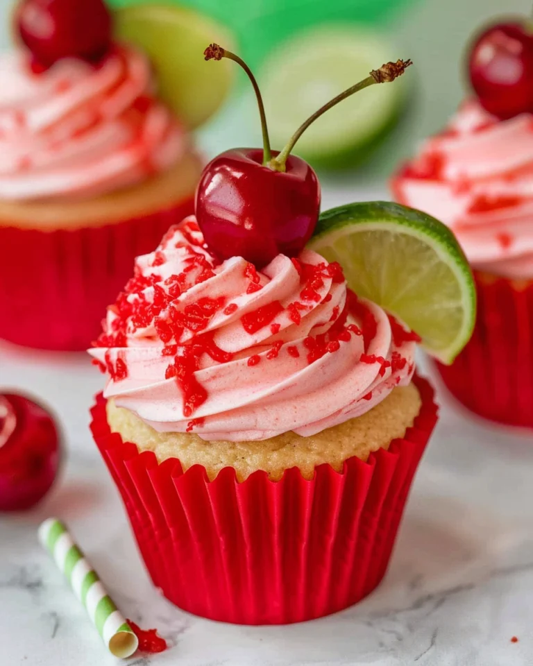 Cherry Limeade Cupcakes