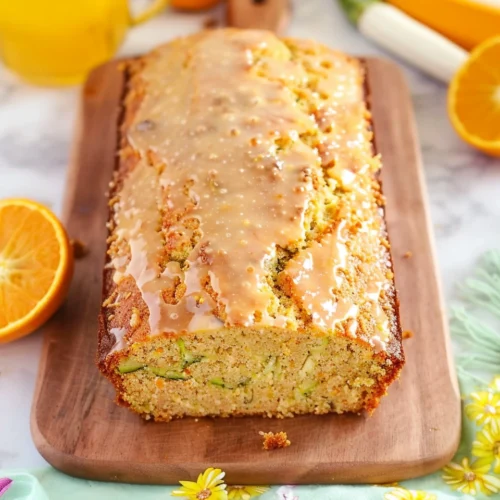 Orange Zucchini Bread with Orange Glaze