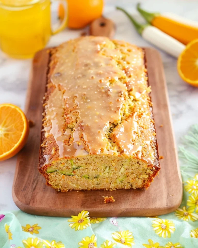 Orange Zucchini Bread with Orange Glaze