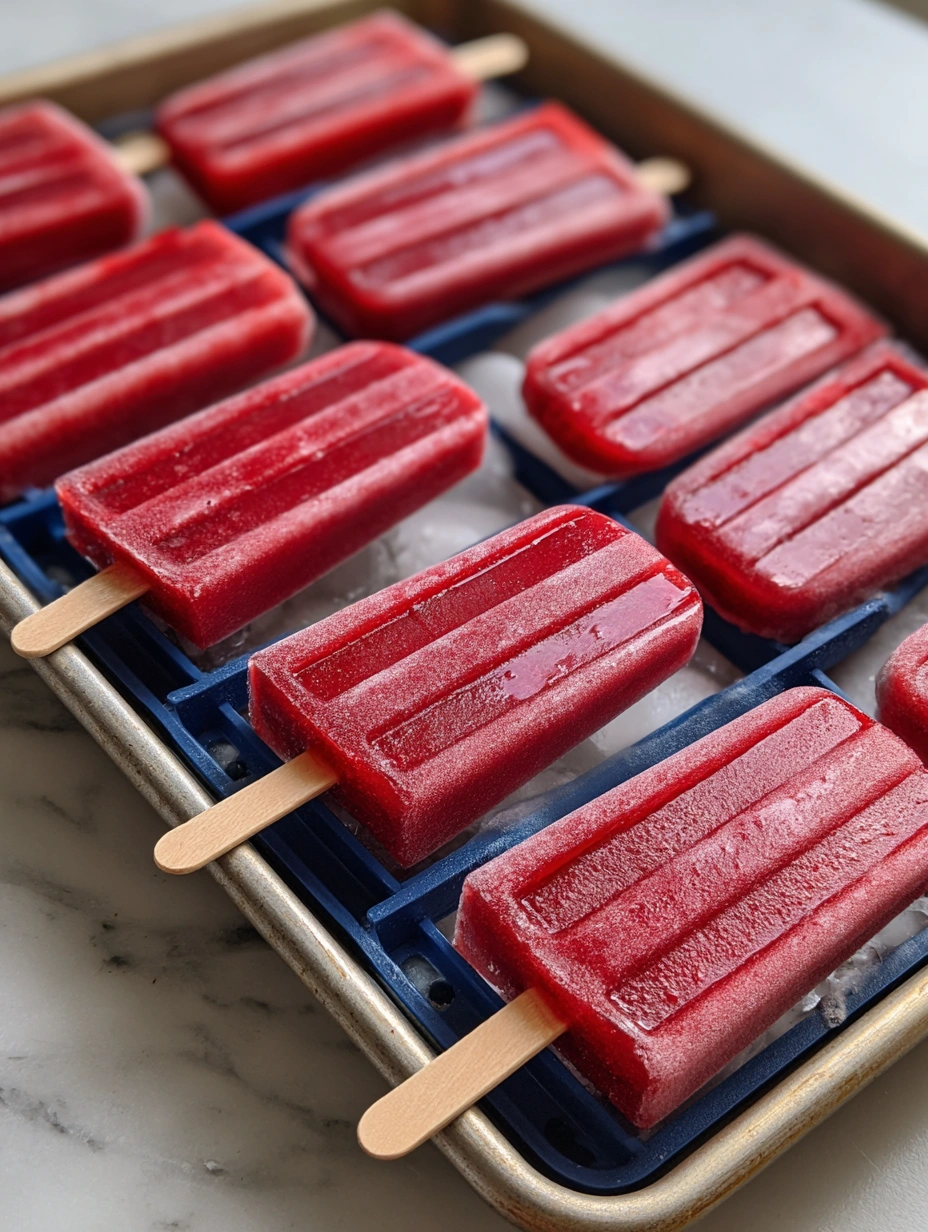 Healthy Strawberry Frozen Yogurt Bars