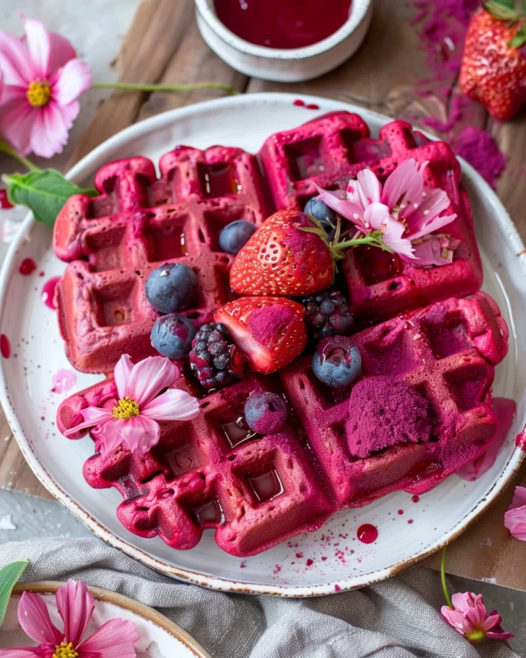 Vegan Beet Waffles