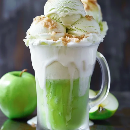 Green Apple Ice Cream Soda Float