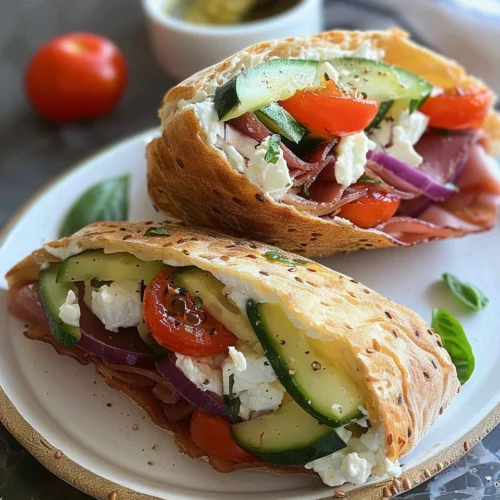 Mediterranean Veggie Sandwich