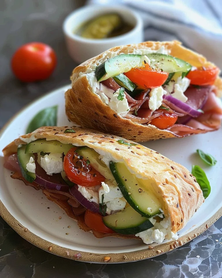 Mediterranean Veggie Sandwich