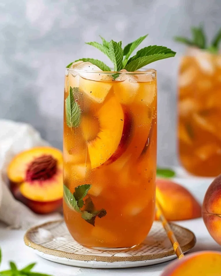 3 Ingredient Peach Iced Tea Recipe