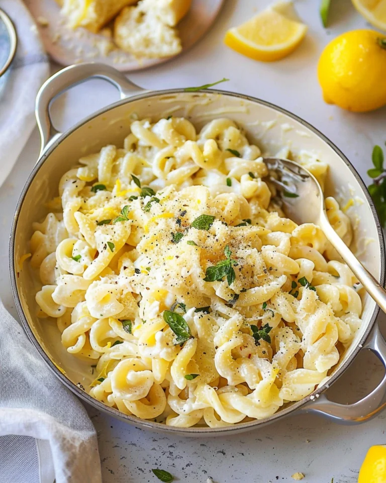 One Pot Pasta with Ricotta and Lemon