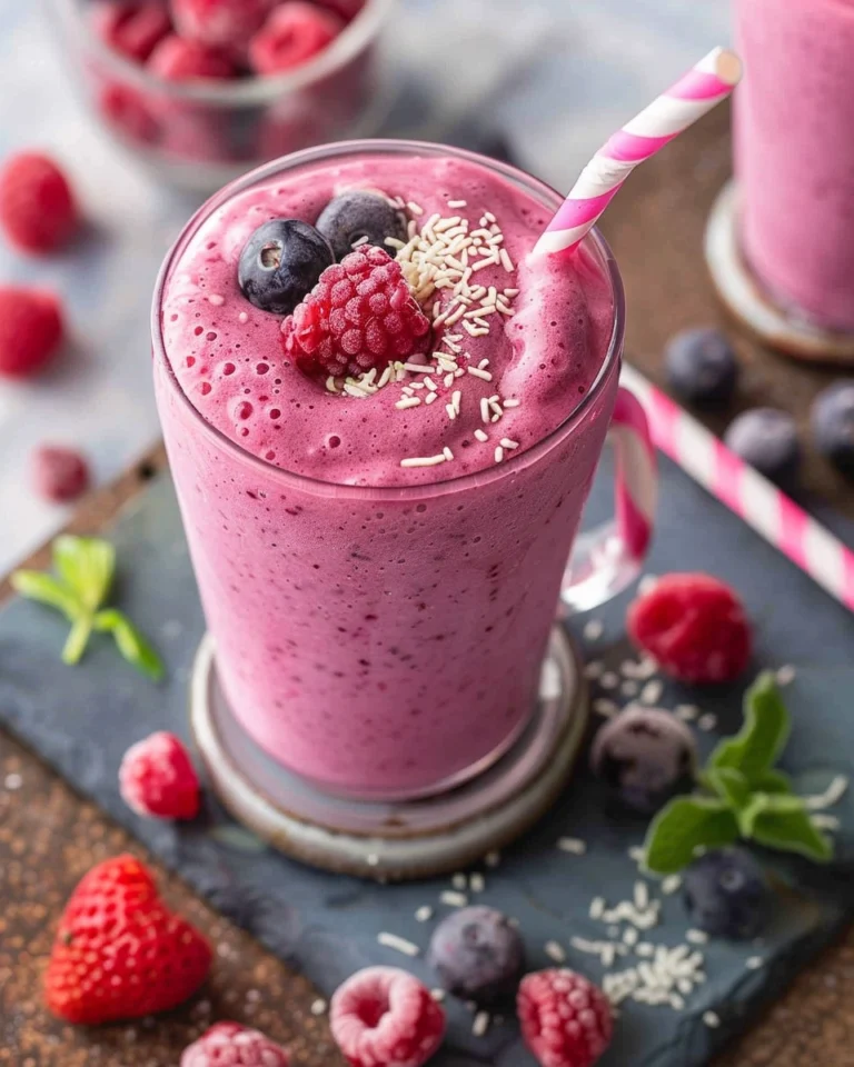 Berry Cottage Cheese Smoothie