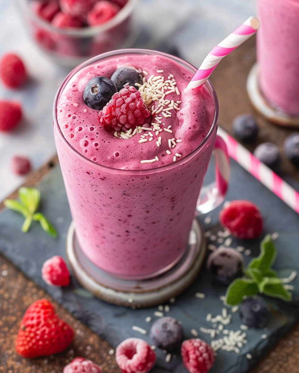 Berry Cottage Cheese Smoothie
