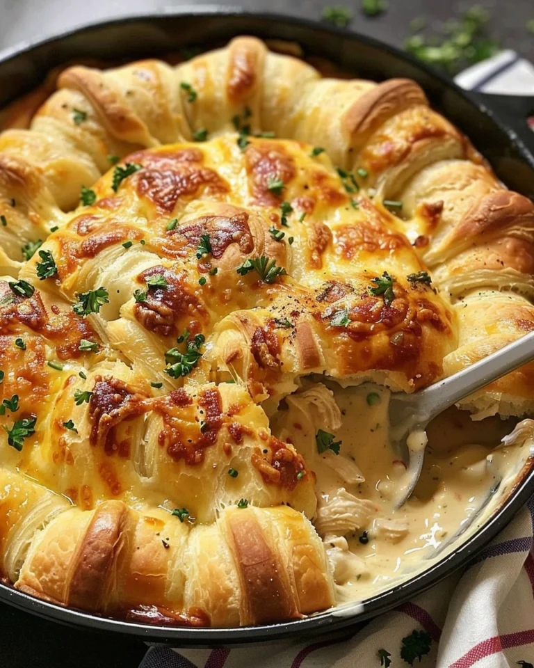 Cheesy Chicken Crescent Bake