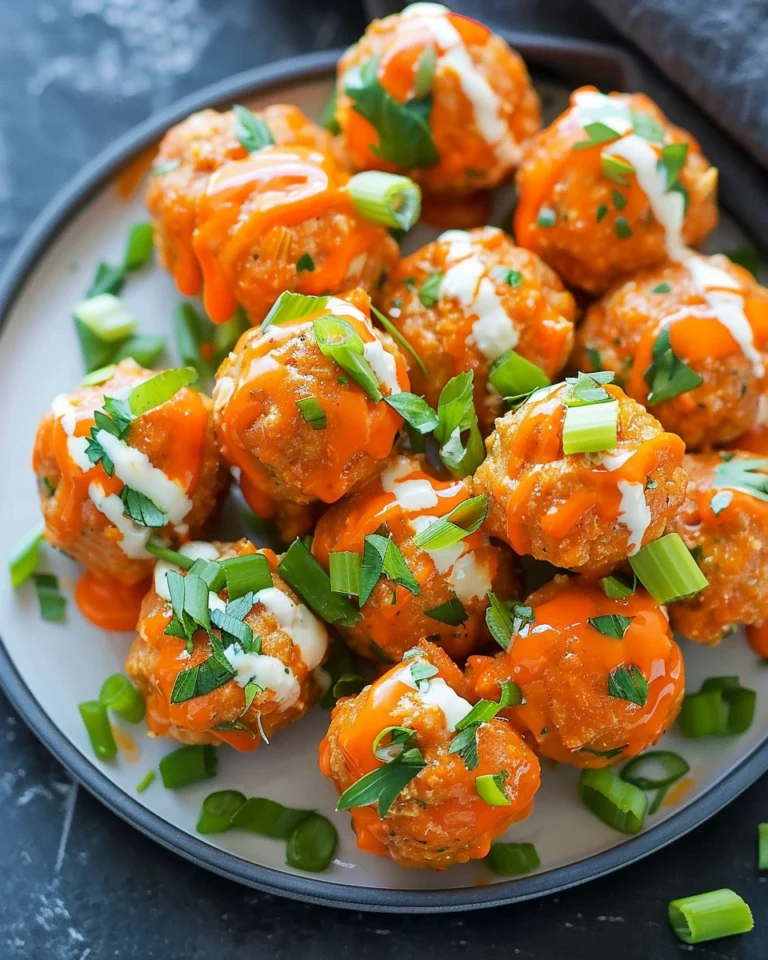 30 Minute Buffalo Chicken Meatballs
