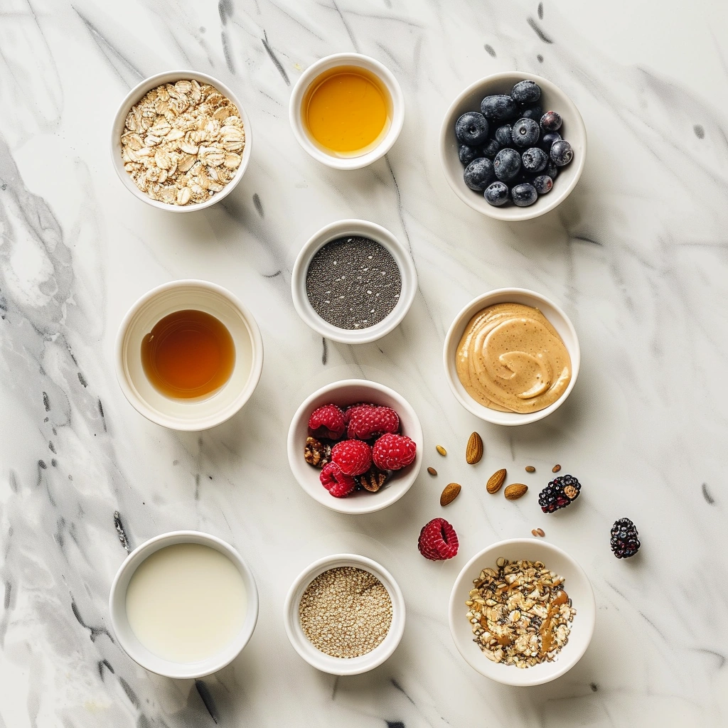 High Protein Berry Overnight Oatmeal