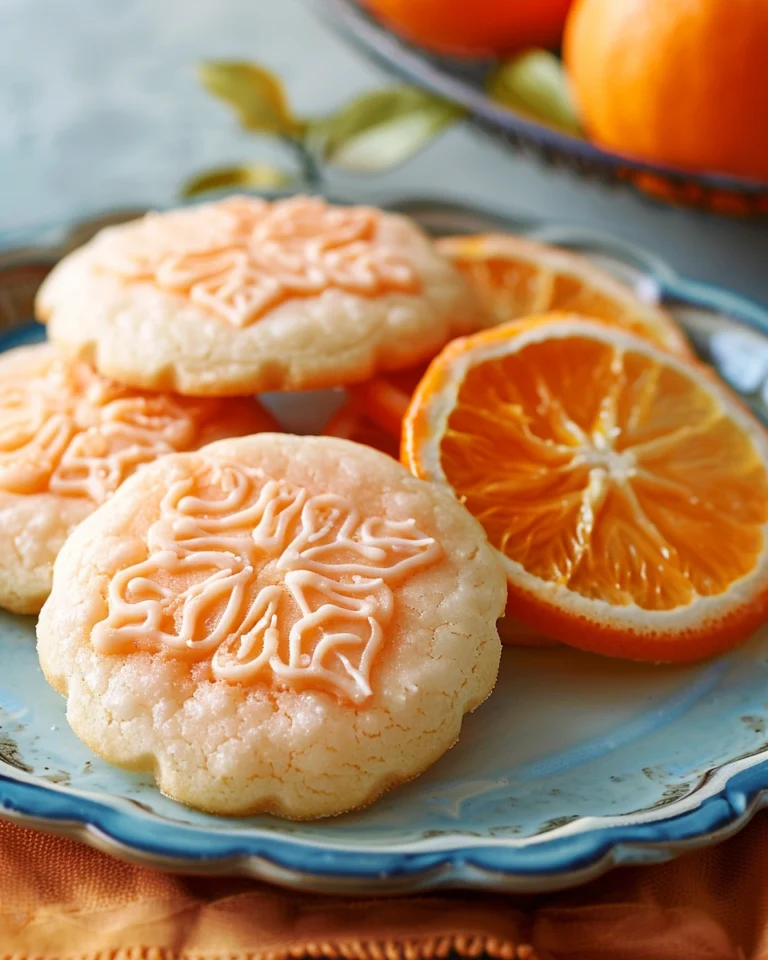 Perfectly Soft Orange Sugar Cookies